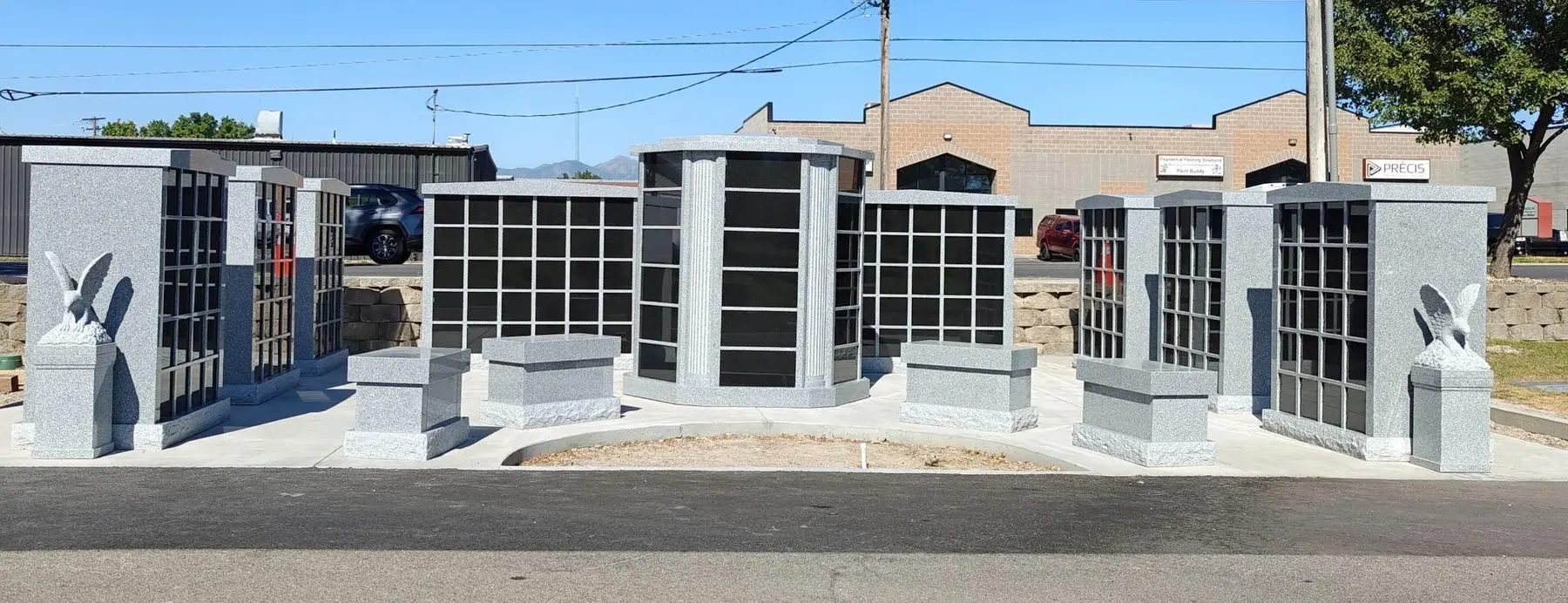 Completed 456 niche and ossuary cremation garden in West Jordan, Utah